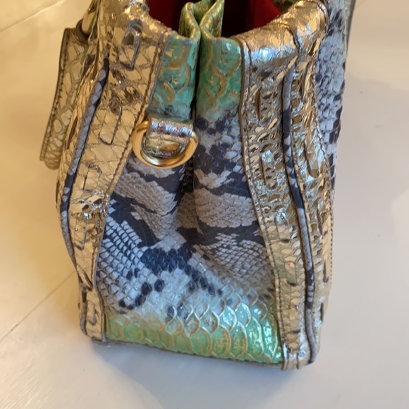 Jenrigo Snake Embossed Tote Shoulder Bag Purse - Picture 5 of 16